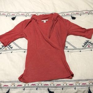 Banana Republic pull-over wrap blouse